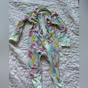 Caden Lane Peeps Print Kids Footie